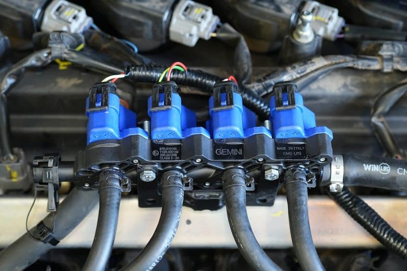 Mitsubishi Xpander ติดแก๊ส Prins Technomax รางหัวฉีด Prins Gemini ถังโดนัทหุ้มยาง หงษ์ทองแก๊ส