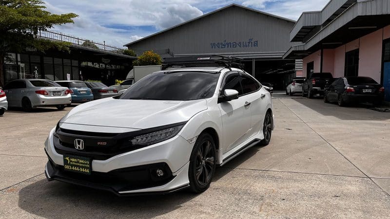 ติดแก๊ส Honda Civic FC 1.5 Turbo หงษ์ทองแก๊ส Prins vsi3di ติดแก๊ส lpg ถังโดนัท ราคา