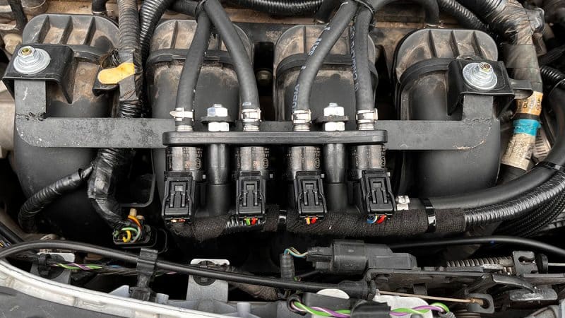 ติดแก๊ส lpg Ford Focus 2.0 GDI หงษ์ทองแก๊ส Prinsvsi3di หัวฉีด Keihin K9 ถังโดนัท ราคา