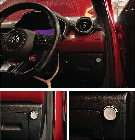 สวิทช์แก๊ส Prins - รางหัวฉีด Keihin K9 - MG HS 1.5T ติดแก๊ส Prins VSI-3 DI หงษ์ทองแก๊ส