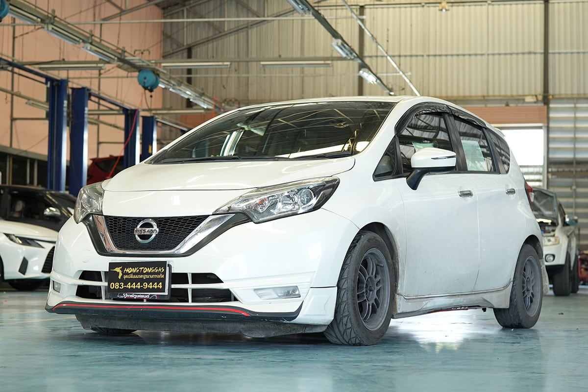 ติดแก๊ส นิสสัน Nissan Note ติดแก๊ส LPG หงษ์ทองแก๊ส ถังโดนัท ราคา
