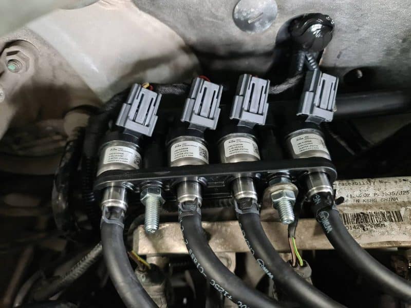 รางหัวฉีด Prins ติดแก๊ส MG3 หงษ์ทองแก๊ส Prins Silverline