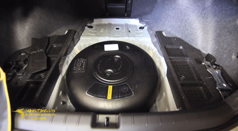 ถังโดนัทวางบน 52 ลิตร - รีวิว Mazda3 (รุ่นธรรมดา) ติดแก๊ส Prins Silverline, Technomax