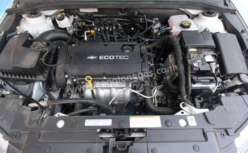 Chevrolet Cruze ติดแก๊ส หงษ์ทองแก๊ส หน้าเครื่อง