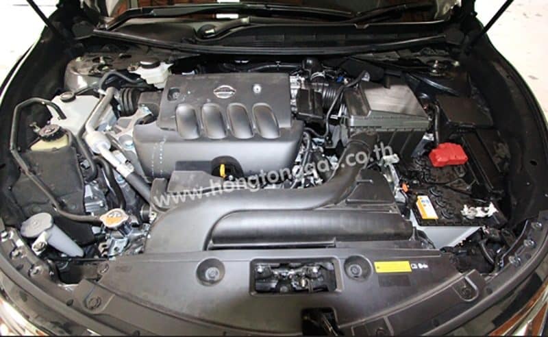 Nissan Teana ติดแก๊ส รูปหน้าเครื่อง