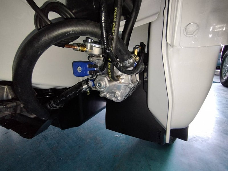 Suzuki Carry ติดแก๊ส หงษ์ทองแก๊ส ตำแหน่งติดตั้งหม้อต้ม