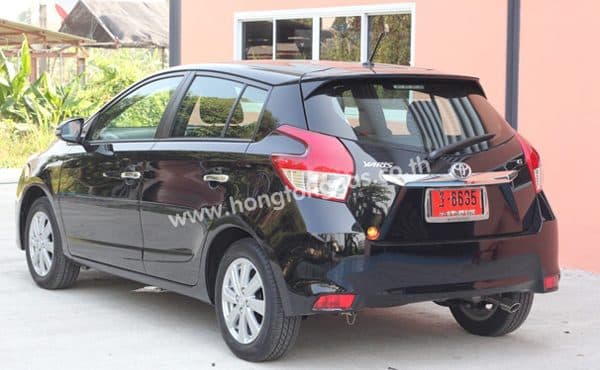 ท้ายรถ - รีวิว Toyota All New Yaris ติดแก๊ส Prins หงษ์ทองแก๊ส