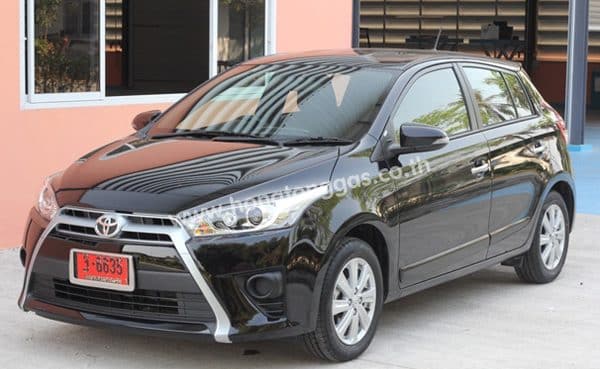 หน้ารถ - รีวิว Toyota All New Yaris ติดแก๊ส Prins หงษ์ทองแก๊ส