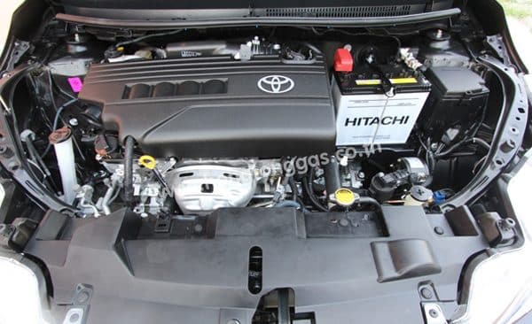 หน้าเครื่อง - รีวิว Toyota All New Yaris ติดแก๊ส Prins หงษ์ทองแก๊ส