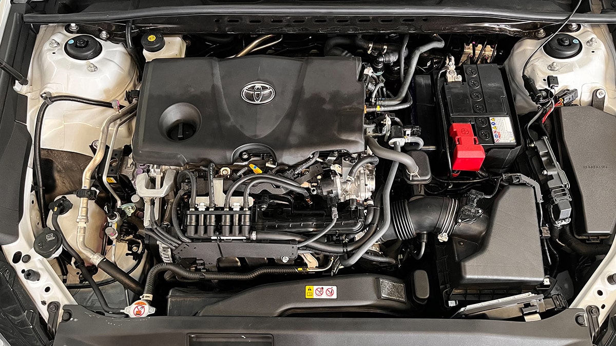 หน้าเครื่อง Camry 2.5 D4S ติดแก๊ส Prins vsi3di หงษ์ทองแก๊ส 1200