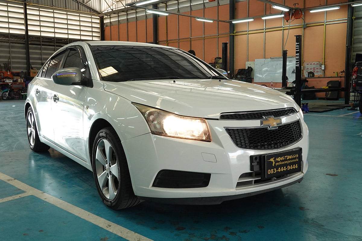 ติดแก๊ส LPG Chevrolet Cruze หงษ์ทองแก๊ส Prins Silverline