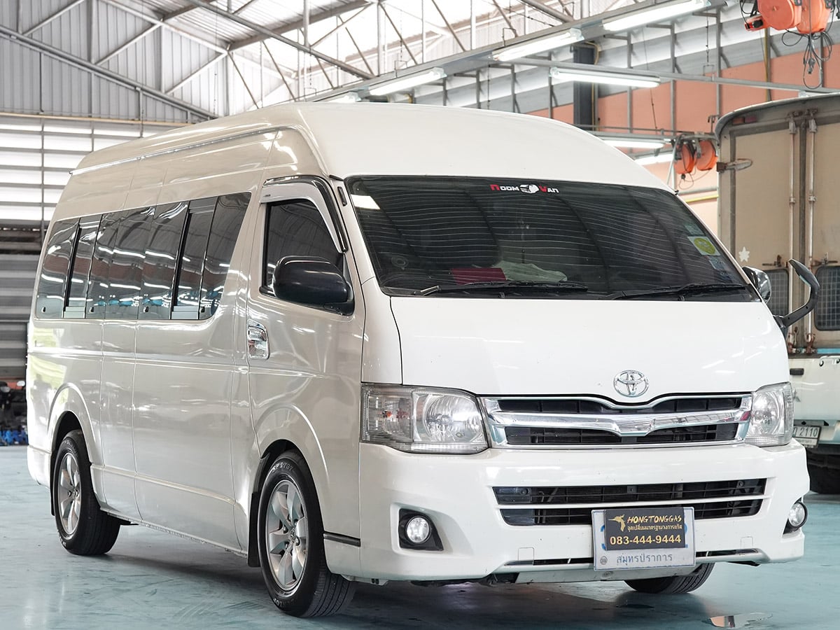 รถตู้ ติดแก๊ส LPG หงษ์ทองแก๊ส TOYOTA COMMUTER 2.7 เบนซิน ติดแก๊ส Prins ถังโดนัทหุ้มยาง