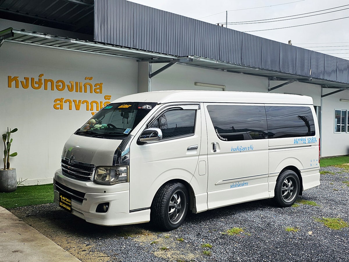 รถตู้ ติดแก๊ส LPG หงษ์ทองแก๊ส TOYOTA VENTURY ติดแก๊ส Prins Technomax ถังโดนัทหุ้มยาง 65 ลิตร