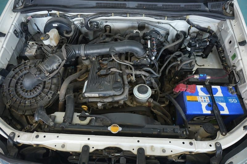 TOYOTA Fotuner 2.7 เบนซิน ติดแก๊ส Prins ถังโดนัทหุ้มยางอะไหล่ หงษ์ทองแก๊ส ติดแก๊ส LPG