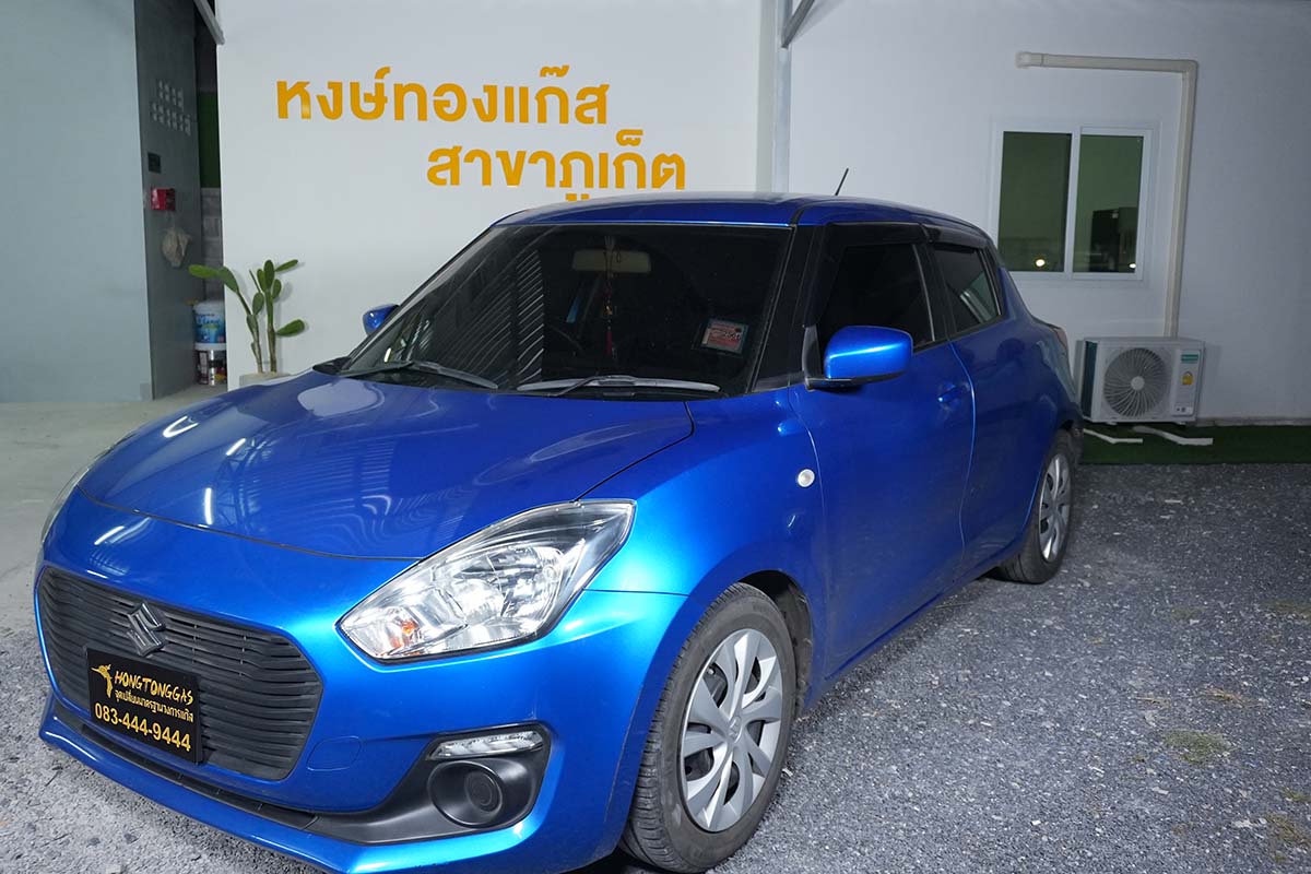 ติดแก๊ส Suzuki Swift หงษ์ทองแก๊ส