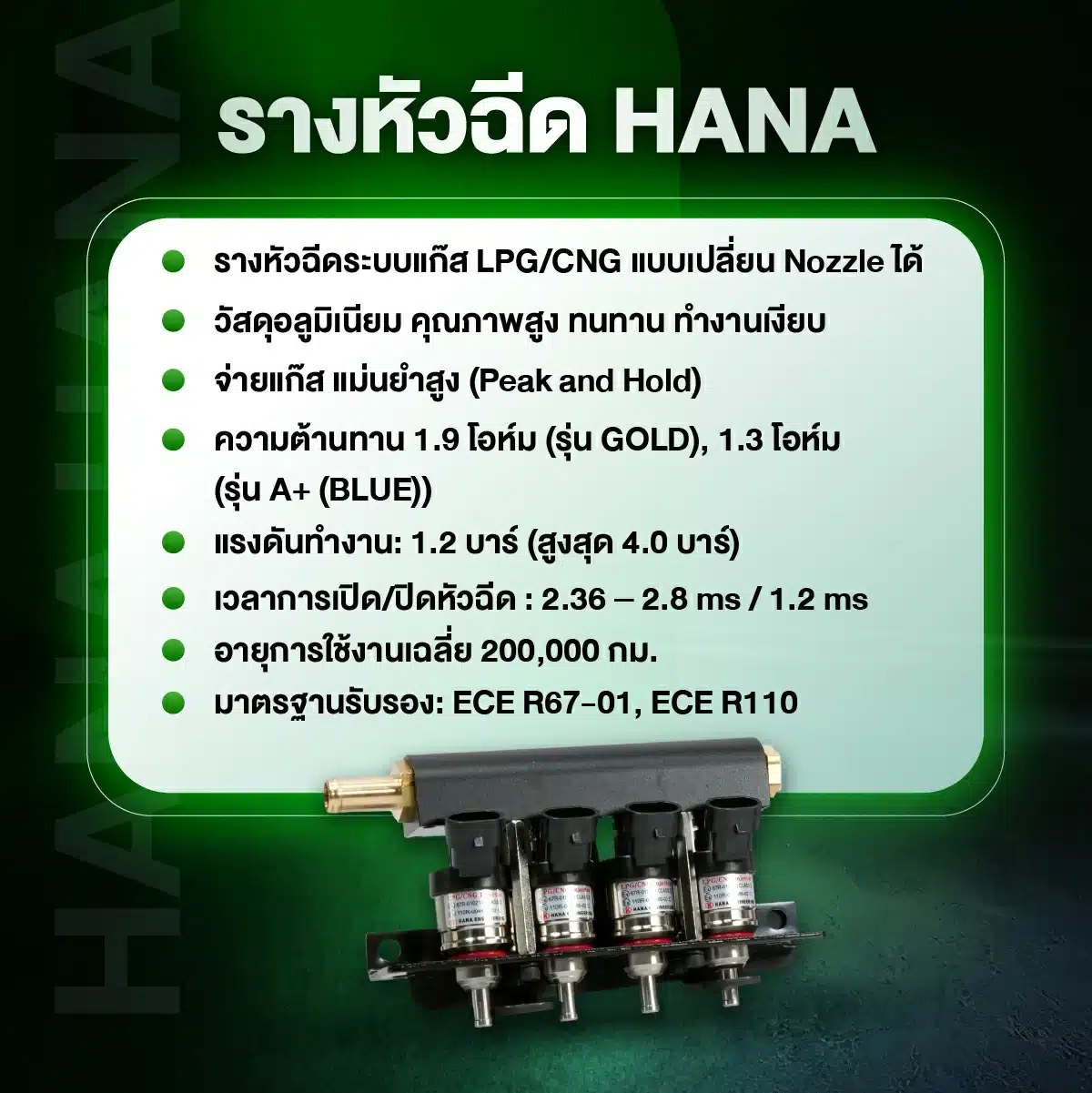 รางหัวฉีด HANA_PrinsEcoMax