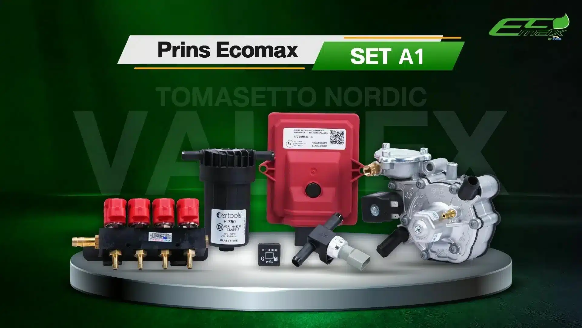 ติดแก๊ส Prins EcoMax หัวฉีด Valtek ราคา (SET A1) หงษ์ทองแก๊ส