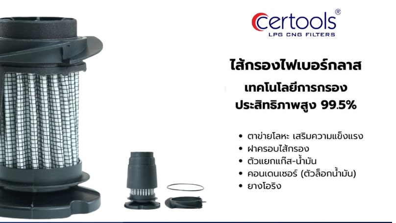 ไส้กรองที่เป็นเทคโนโลยีการกรองขั้นสูง ผลิตจากวัสดุ ‘ไฟเบอร์กลาส’