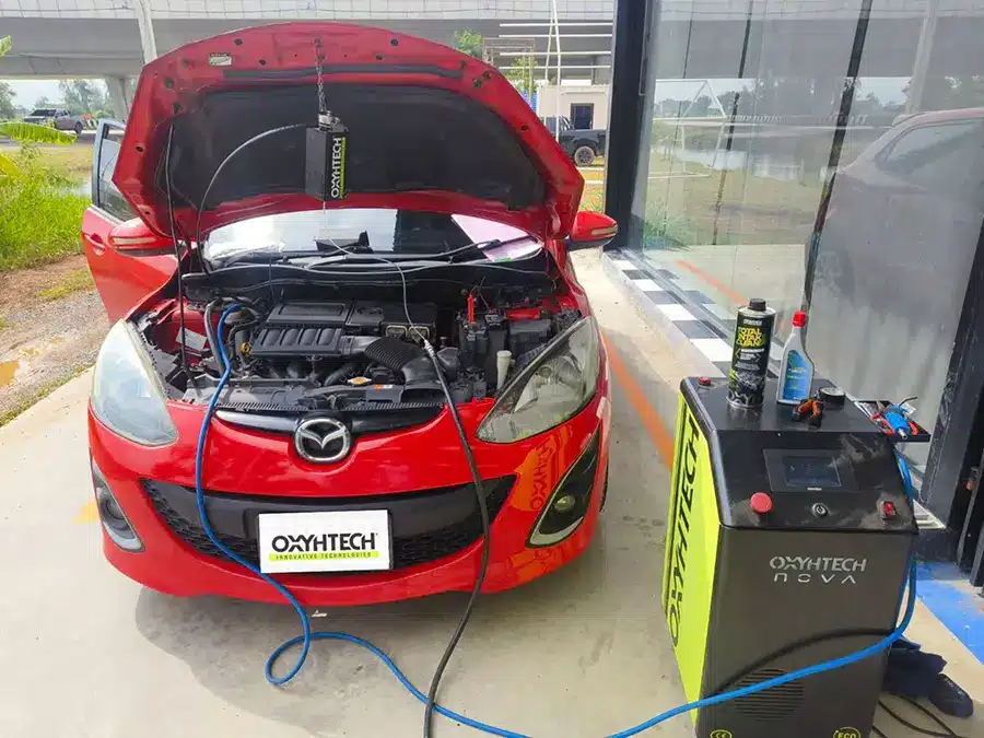 ผลงาน OXYHTECH - MAZDA2 ฟื้นฟูสมรรถนะ อัตราเร่งดีเหมือนรถใหม่