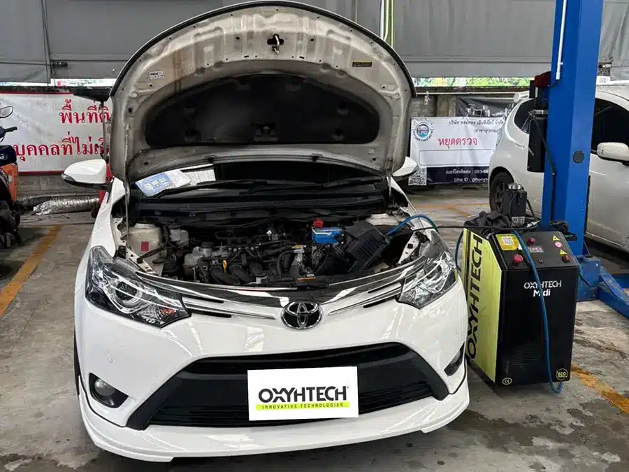 OXYHTECH Toyota Vios ล้างเครื่องยนต์เพิ่ม ศักยภาพเครื่องยนต์