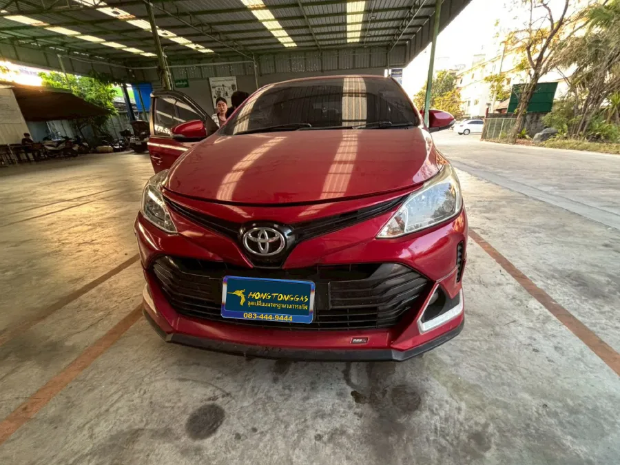 Toyota Vios Prins EcoMax หม้อต้ม Tomasetto Nordic รางหัวฉีด Hana กรองแก๊ส Certools F-750 กล่อง Prins AFC Compact 4D ถังแคปซูลวางบน 58 ลิตร