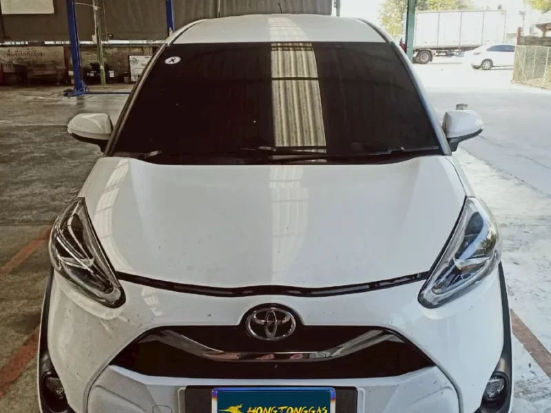 Toyota Sienta Prins EcoMax หม้อต้ม Tomasetto Nordic รางหัวฉีด HANA กรองแก๊ส Certools F-750 กล่อง Prins AFC Compact 4D ถังโดนัทวางบน 53 L