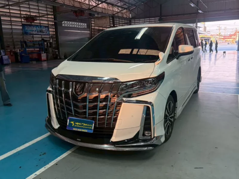 Toyota Alphard PRINS SILVERLINE หม้อต้ม Prins eVP-500 รางหัวฉีด Prins กรองแก๊ส Prins กล่อง AFC Compact Pro 4D ถังโดนัทวางบน 42L