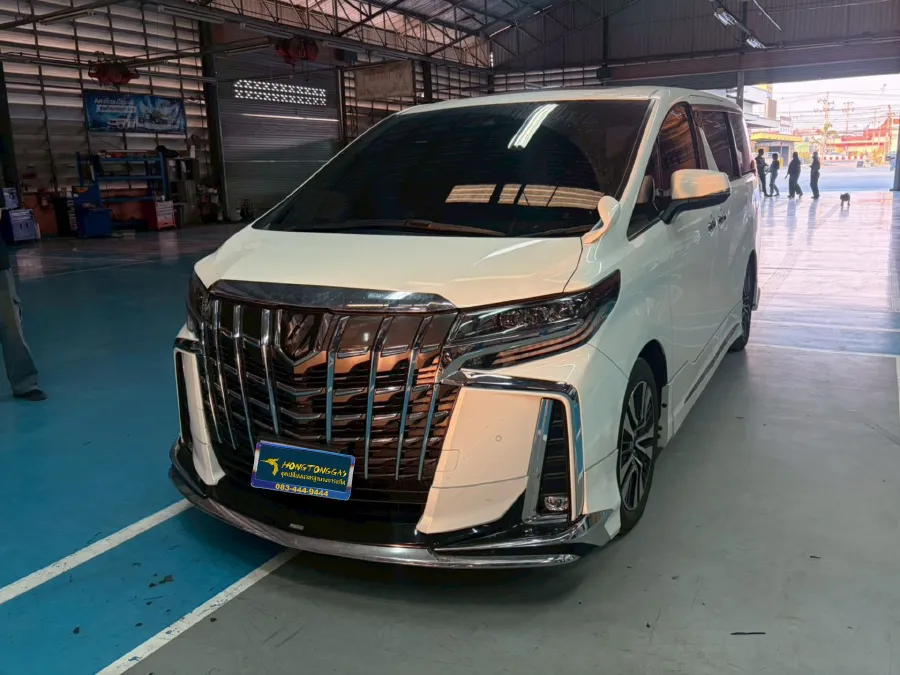 Toyota Alphard PRINS SILVERLINE หม้อต้ม Prins eVP-500 รางหัวฉีด Prins กรองแก๊ส Prins กล่อง AFC Compact Pro 4D ถังโดนัทวางบน 42L