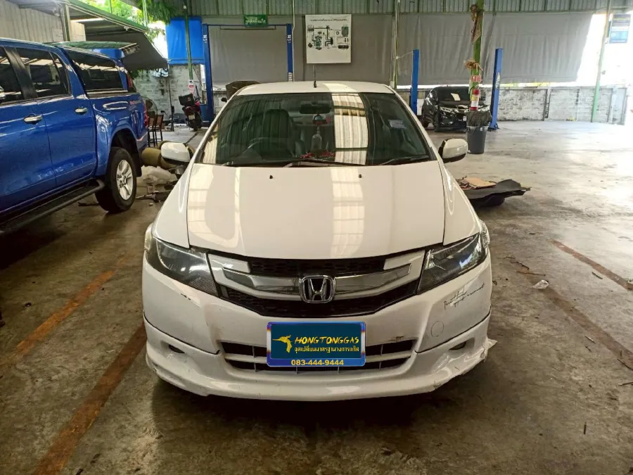 Honda City Prins EcoMax หม้อต้ม Tomasetto Nordic รางหัวฉีด HANA กล่อง Prins AFC Compact 4D กรองแก๊สกลางสาย Certools F-750 ถังโดนัทวางบน 42L