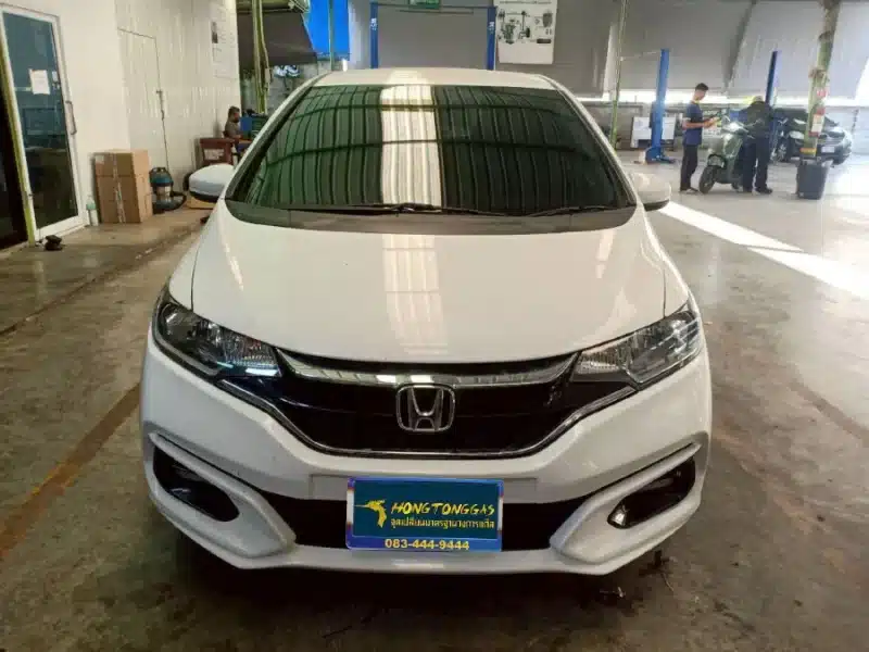 Honda Jazz Prins EcoMax หม้อต้ม Tomasetto Nordic รางหัวฉีด HANA กรองแก๊ส Certools F-750 กล่อง Prins AFC Compact 4D ถังโดนัทวางใน 42L