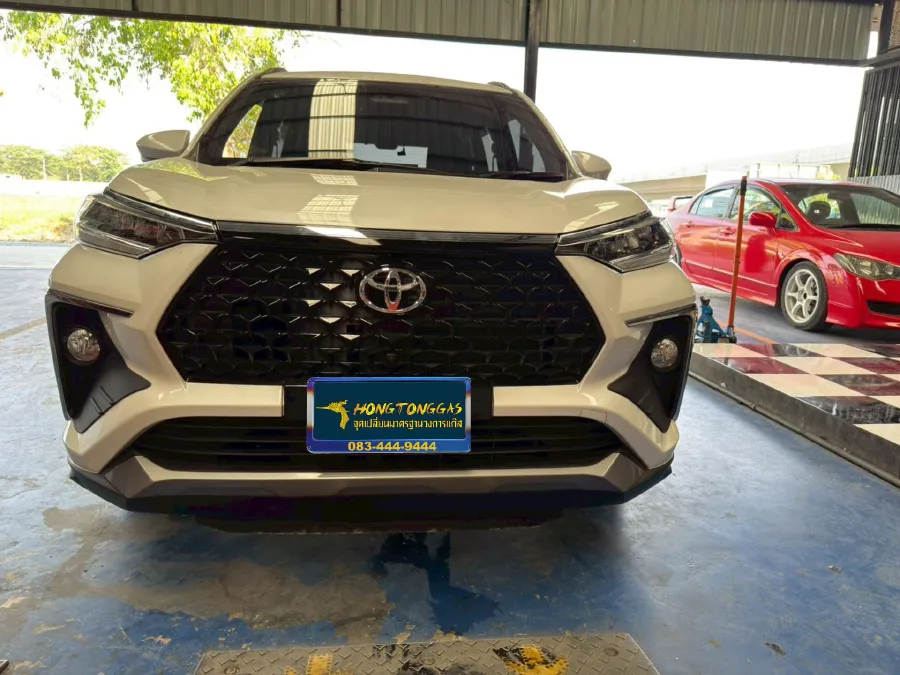 Toyota Veloz Prins EcoMax หม้อต้ม Tomasetto Nordic รางหัวฉีด HANA กรองแก๊ส Certools F-750 กล่องอีซียู Prins AFC Compact 4D ถังโดนัทหุ้มยาง 48L