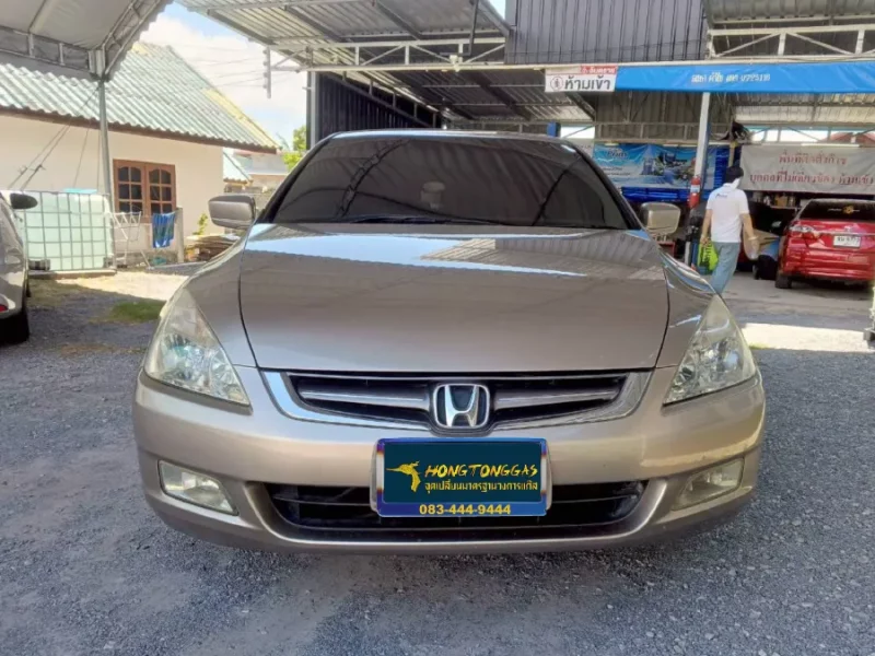 Honda Accord Prins Technomax หม้อต้ม Prins CPR รางหัวฉีด Prins Gemini กรองแก๊ส Prins กล่อง Prins AFC Compact Pro 4D ถังโดนัทวางบน 52L