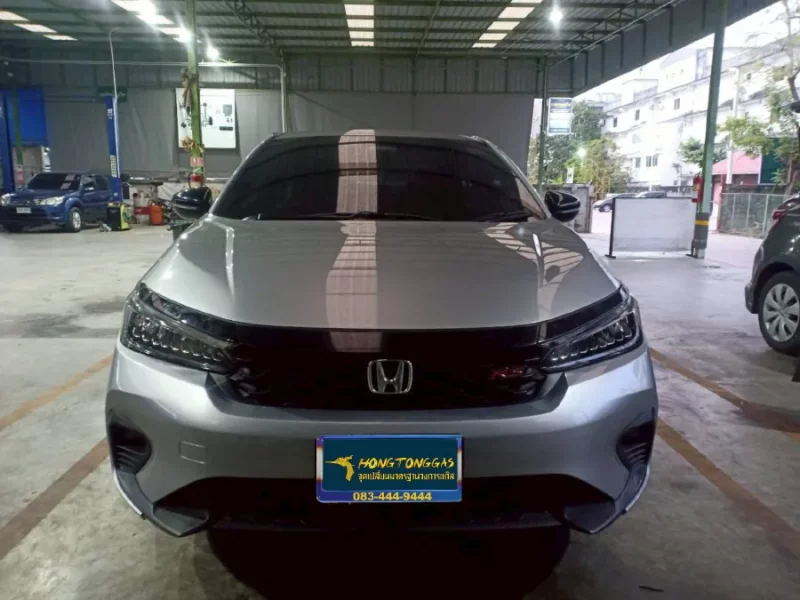 HONDA CITY 1.0 Turbo Prins VSI-3 DI หม้อต้ม Prins eVP-500 รางหัวฉีด Keihin K9 กรองแก๊ส Keihin กล่อง AFC 3.0 DI ถังโดนัทวางบน 42 L