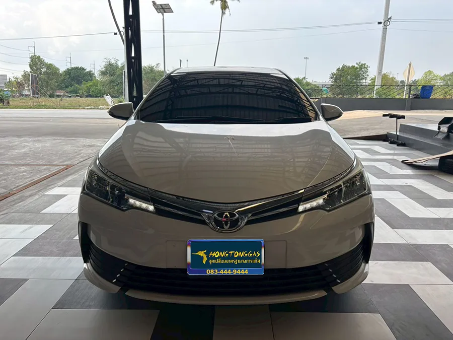 Toyota Altis Prins EcoMax หม้อต้ม Tomasetto Nordic รางหัวฉีด HANA กรองแก๊ส Certools F-750 กล่อง Prins AFC Compact 4D ถังโดนัทวางบน 42L