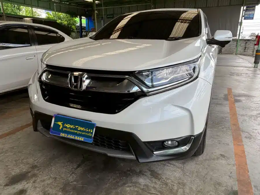Honda CR-V Prins EcoMax หม้อต้ม Tomasetto Nordic รางหัวฉีด Hana กรองแก๊สกลางสาย Certool F-750 กล่อง Prins AFC Compact 4D ถังโดนัทวางใน 54L