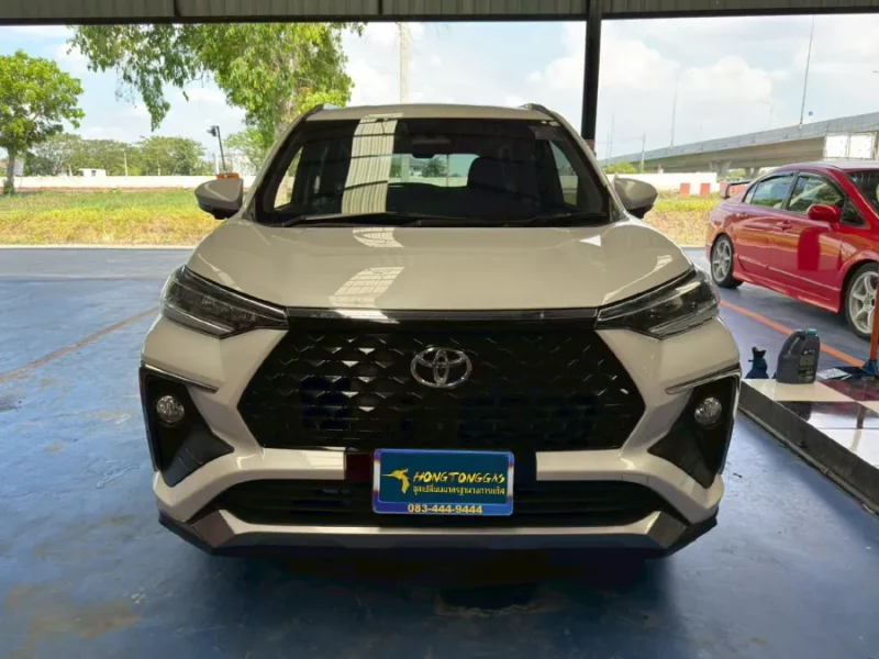 Toyota Veloz ชุดแก๊ส Prins Eco Max หม้อต้ม Tomasetto Nordic รางหัวฉีด HANA กรองแก๊สกลางสาย Certools F-750 กล่องอีซียู Prins AFC Compact 4D ถังโดนัทหุ้มยาง 48L