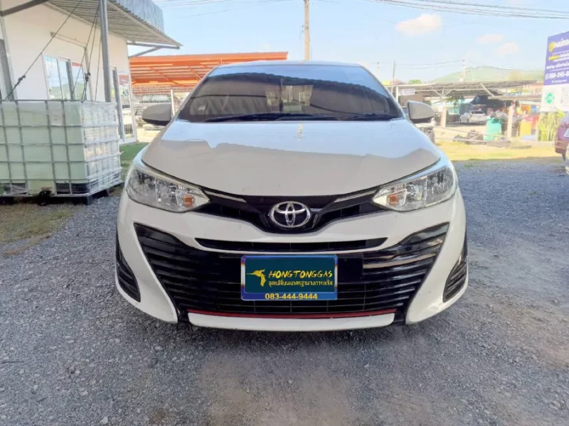 Toyota Yaris AtivPrins EcoMax หม้อต้ม Tomasetto Nordic รางหัวฉีด HANA กรองแก๊ส Certools F-750 กล่อง Prins AFC Compact 4D ถังโดนัทวางบน 42L กรองหัวเติมแก๊ส Certools NF199