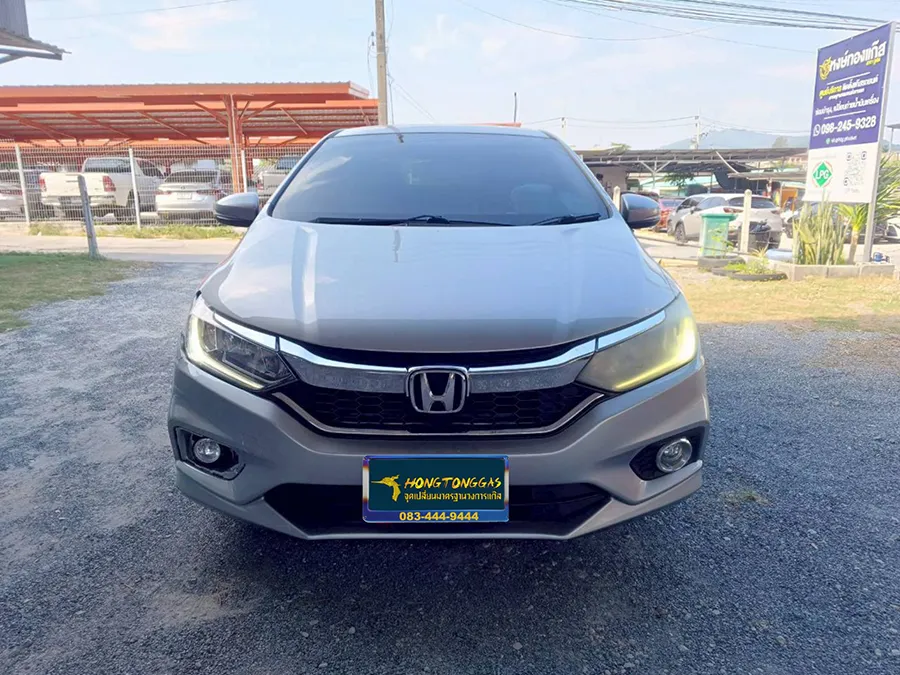 Honda City ชุดแก๊ส AEB หม้อต้ม Tomasetto Nordic รางหัวฉีด HANA กล่อง AEB MP48 กรองแก๊สกลางสาย Certools F-750 ถังโดนัทวางบน 42L