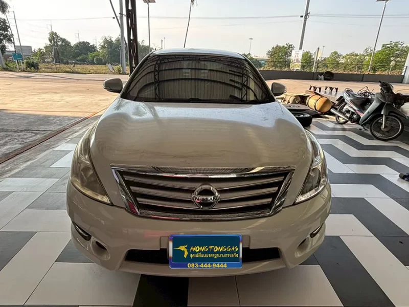 NISSAN TEANA 2.0XL ชุดแก๊ส Prins EcoMax หม้อต้ม Tomasetto Nordic รางหัวฉีด HANA กรองแก๊ส Certools F-750 กล่อง AFC Compact 4D ถังโดนัทวางบน 54L