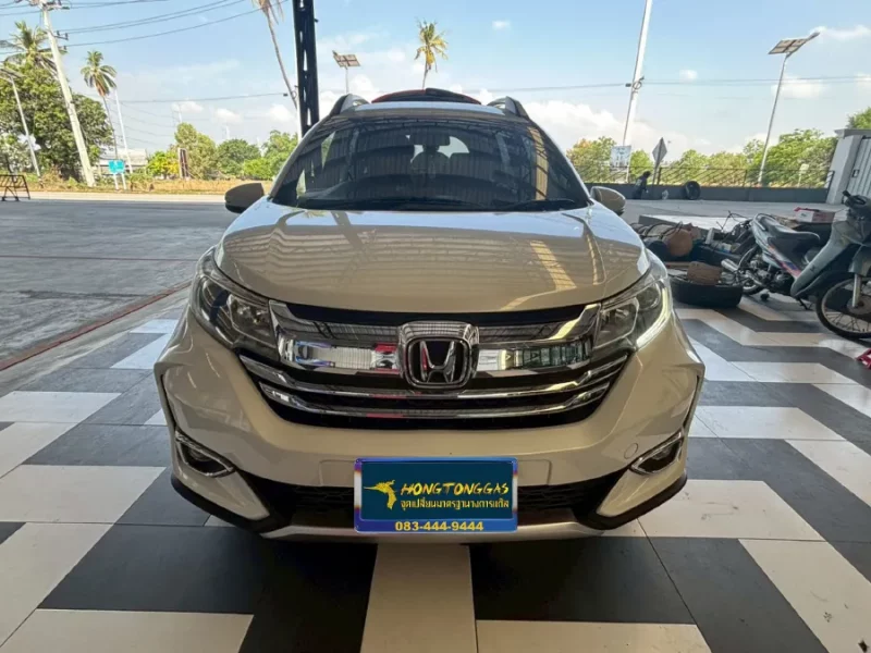 Honda BR-V ชุดแก๊ส Prins Ecomax หม้อต้ม Tomasetto Nordic รางหัวฉีด HANA กล่อง AFC Compact 4D ถังโดนัทหุ้มยาง 48L