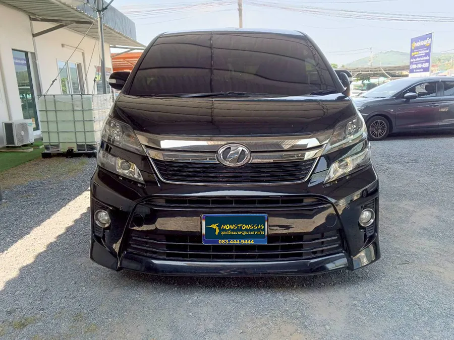 Toyota Vellfire 2.5 Prins Silverline หม้อต้ม Prins eVP-500 รางหัวฉีด Prins กล่อง AFC Compact Pro 4D กรองแก๊ส Keihin ถังโดนัทหุ้มยางวางล่าง 48L