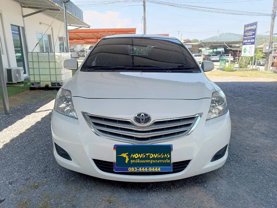Toyota Vios Prins EcoMax หม้อต้ม Tomasetto Nordic รางหัวฉีด Hana กรองแก๊ส Certools F-750 กล่อง Prins AFC Compact 4D ถังโดนัทวางบน 42L