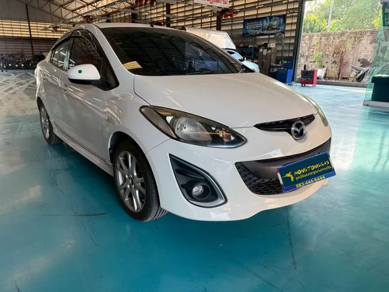MAZDA2 ชุดแก๊ส Prins Silverline หม้อต้ม Prins eVP-500 รางหัวฉีด Prins กล่อง Prins AFC Compact Pro 4D กรองแก๊ส Keihin ถังโดนัทวางบน 42L