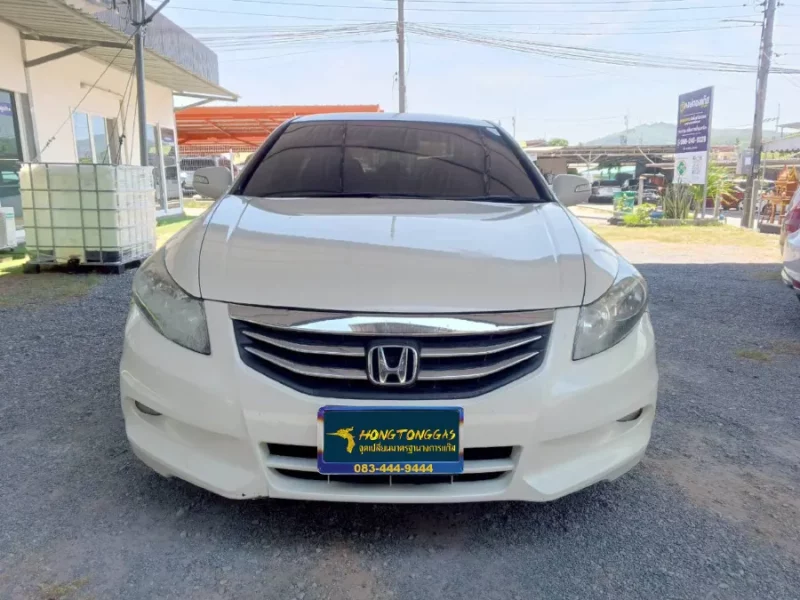 Honda Accord Prins Ecomax หม้อต้ม Tomasetto Nordic รางหัวฉีด HANA กรองแก๊ส Certools F-750 กล่อง Prins AFC Compact 4D ถังโดนัทวางบน 54L