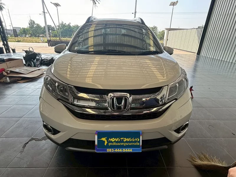 Honda BR-V Prins Ecomax หม้อต้ม Tomasetto Nordic รางหัวฉีด HANA กล่อง AFC Compact 4D ถังโดนัทหุ้มยาง 42L