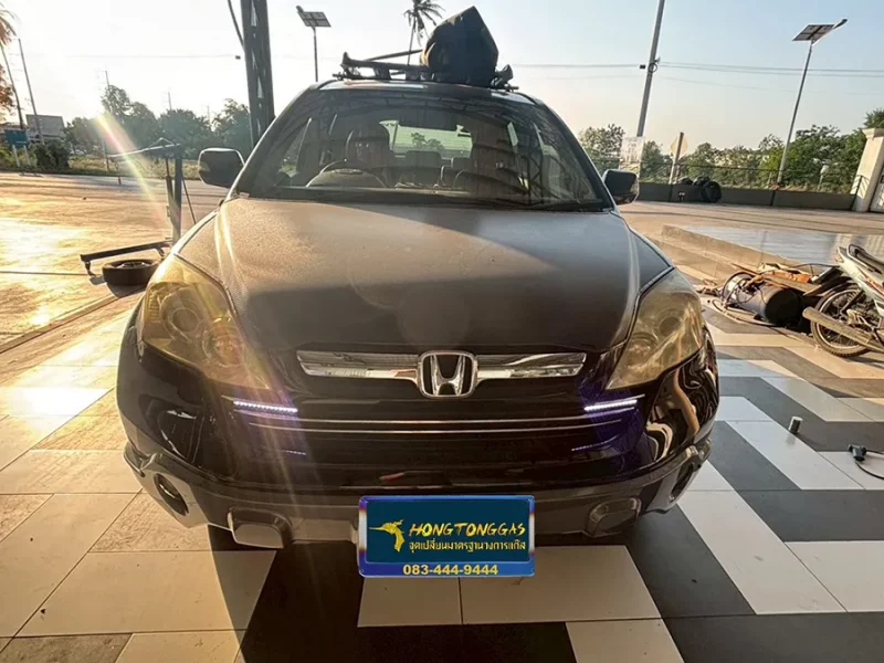 Honda CR-V Prins EcoMax หม้อต้ม Tomasetto Nordic รางหัวฉีด HANA กรองแก๊ส Certools F-750 กล่อง Prins AFC Compact 4D ถังโดนัทวางใน 52L