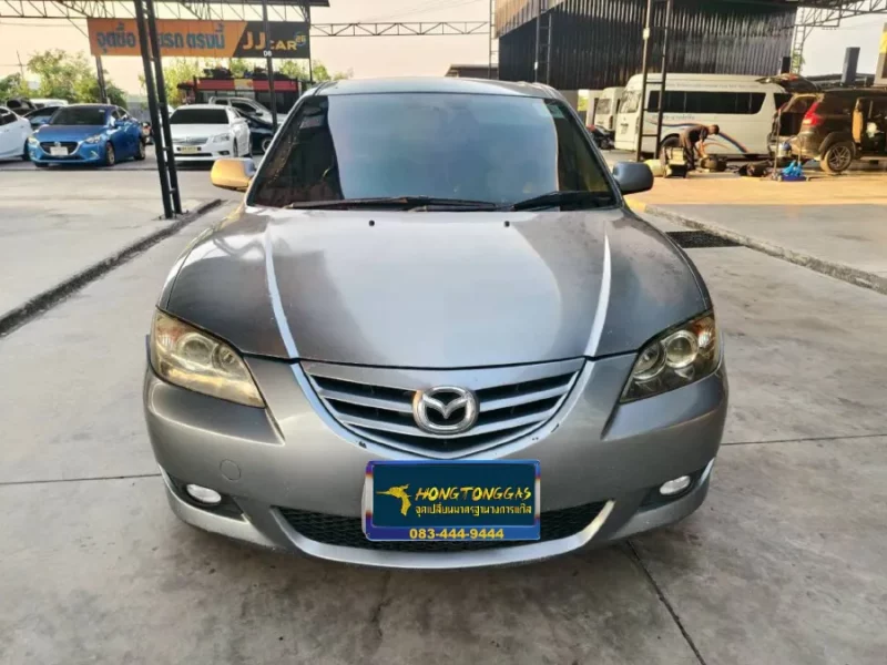 Mazda3 2.0 Prins Ecomax กล่อง Prins AFC Compact 4D รางหัวฉีดแก๊ส Valtek หม้อต้ม Tomasetto Nordic กรองแก๊ส Certools F-750 ถังโดนัทวางบน 42L