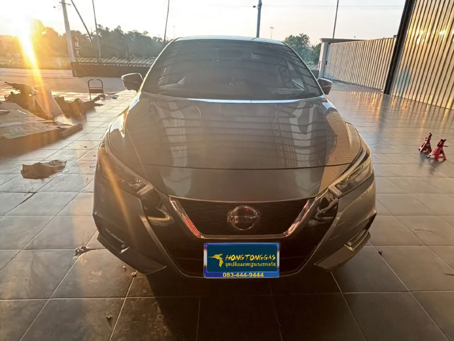 Nissan Almera ชุดแก๊ส Prins EcoMax รางหัวฉีด HANA หม้อต้ม TOMASETTO NORDIC กล่อง Prins AFC Compact 4D กรองแก๊สกลางสาย Certools F-750 ถังโดนัทวางบน 52L