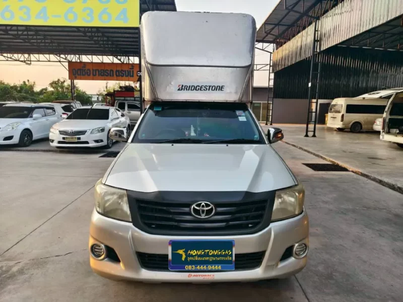 Toyota Hilux Vigo AEB หม้อต้ม Tomasetto Nordic รางหัวฉีด HANA กรองแก๊ส Certools F-750 กล่อง AEB MP48 4สูบ ถังโดนัทหุ้มยาง วางล่าง 68 ลิตร