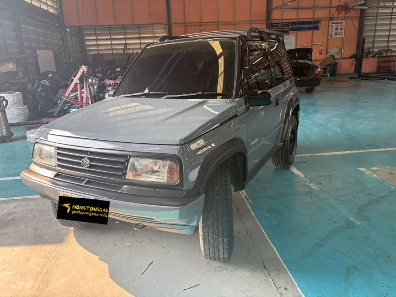 Suzuki Vitara Prins EcoMax หม้อต้ม Tomasetto Nordic รางหัวฉีด Hana กรองแก๊สกลางสาย Certool F-750 กล่อง Prins AFC Compact 4D ถังแคปซูล 36L